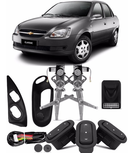 Kit Vidro Elétrico Corsa Classic Wagon 4pts Sensorizado