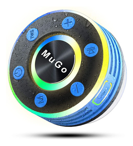 Mugo - Altavoz De Ducha Bluetooth Ipx7 Impermeable Con Vento