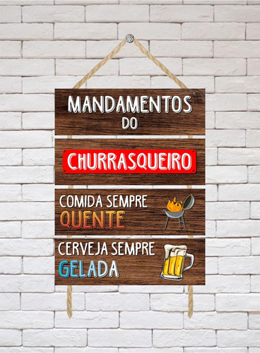 Plato decorativo de cocina, mandamientos de barbacoa, frases geniales y divertidas para beber cerveza, barbacoa, carne, amigos