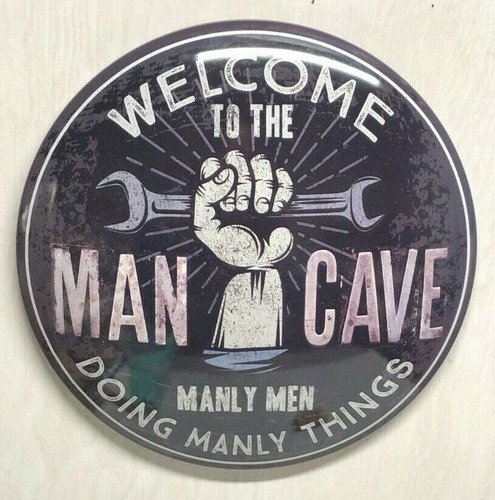 Cartel Welcome To The Mancave - A Pedido_exkarg