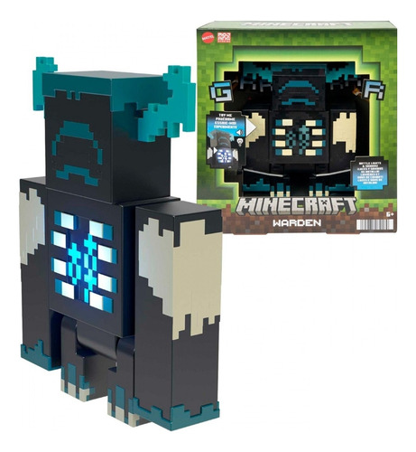 Figura Minecraft Warden Con Luces Y Sonidos Hhk89 Minecraft 