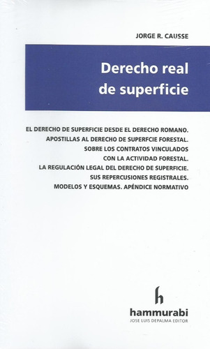 Derecho Real De Superficie Causse