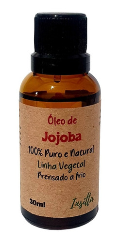 Óleo Vegetal De Jojoba 30ml 100%puro E Natural