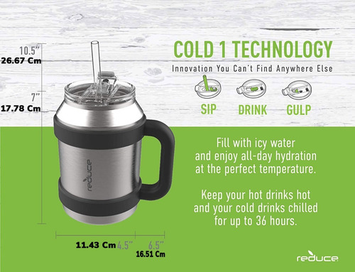 Termo Reduce Cold-1 Mug 50oz (1478ml) Con Personalizado