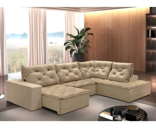 comprar Sofá De Canto Com Chaise 3 Lugares M136 Wt