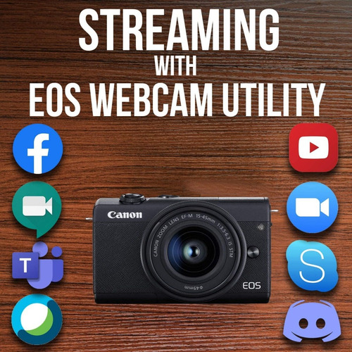 Camara Canon Eos M200 4k Kit Creator Wifi Bluetooth