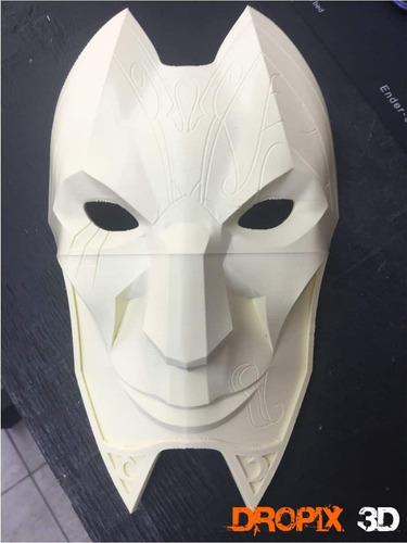 Mascara Jhin - Leage Of Legend - Lol - Impresion Dropix 3d