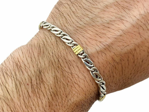 Pulsera Plata Oro Juliana 5mm Hombre Estuche Diámetro 0 Mm Largo 21 Cm