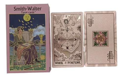 Cartas Tarot Pink Gold Foil Smith Walter