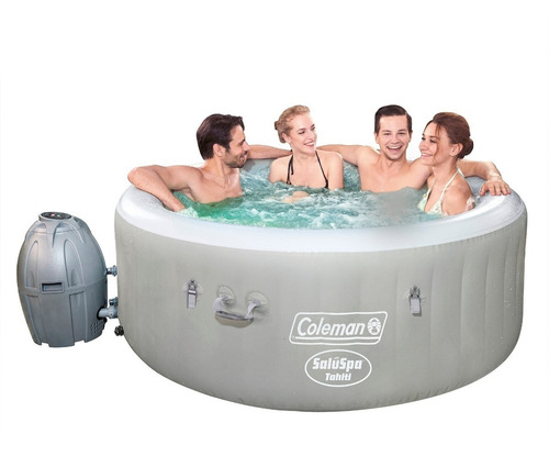 Imagen 1 de 10 de Jacuzzi Spa Bañera Inflable Hidromasaje Alberca 2-4 Personas