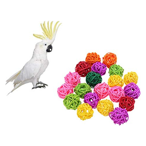 20pcs Pack 1 57 Bolas De Juguete Masticar Pajaro De Jug...