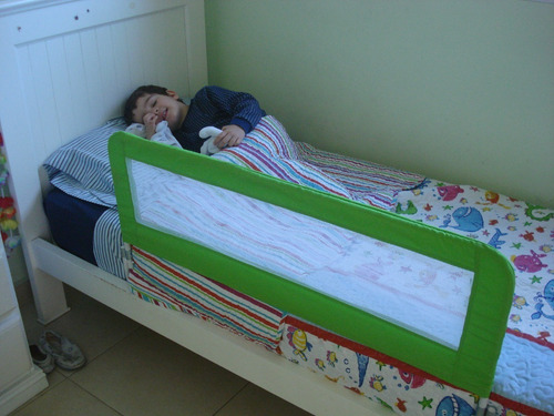 Imagen 2 de 5 de Baransik - Baranda Para Cama Infantil Con Funda Vs Colores