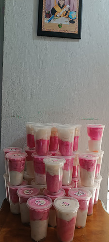 10 Algodones De Azúcar En Vaso ,color Y Sabor A Elegir.