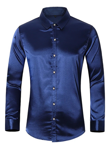 Camisa De Vestir De Esmoquin De Manga Larga De Corte Regular