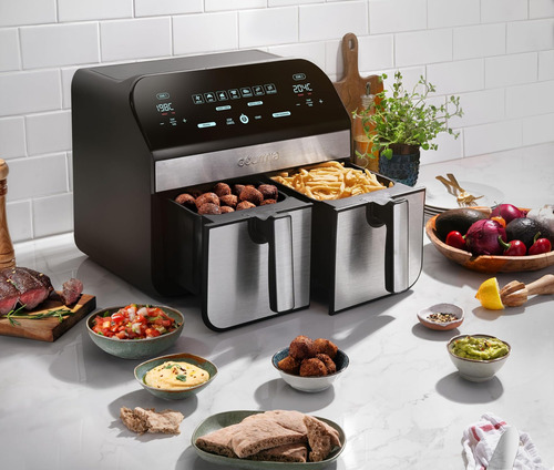Capacidad De Gourmia Litro Dual Basket Digital Air Frey, Con