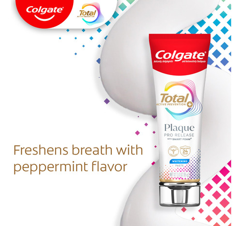Pasta De Dientes Colgate Total Plaque Pro Release Whitening