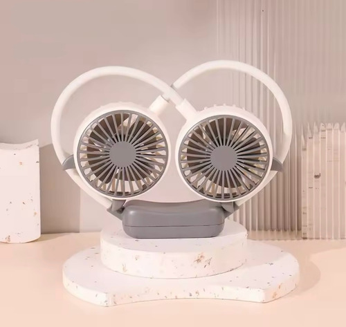 Ventilador Personal Cuello Manos Libres Deporte Recargable