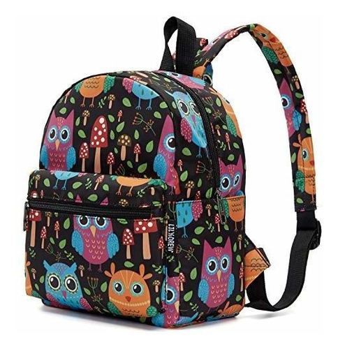 Lightweight Travel Mini Backpack For Women And Teens (owl Bl