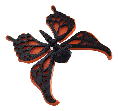 Mariposa Articulada Bicolor Flexible Souvenir Impresion 3d 