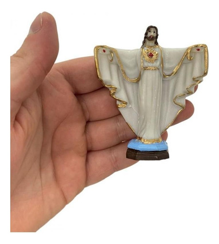 Imagen de Jesús Oxalá con los brazos abiertos de 8 cm en resina