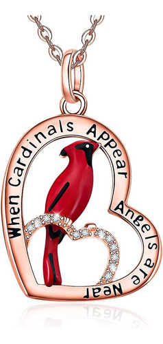 Collar Cardenal Con Memoria Lindo Colgante Ovalado De Crista