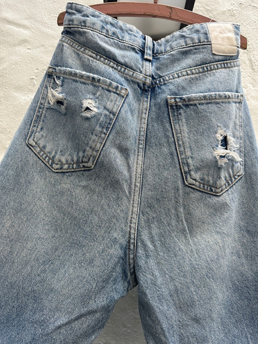 Mom Jean Zara Mujer 34 Importado (Usado)
