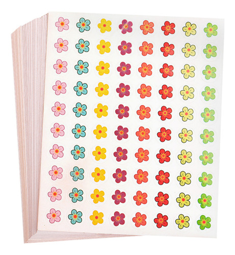 Cyz Pegatina Flower Reward, Tamaño Mini, 50 Hojas