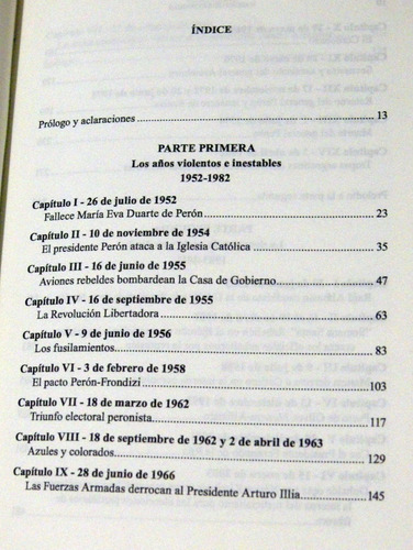 Arias Fechas Clave En La Historia De La Argentina 1952-2011 