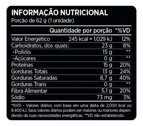 Barra De Proteína Best Whey Bar 62g Sabor Chocolate Crocante