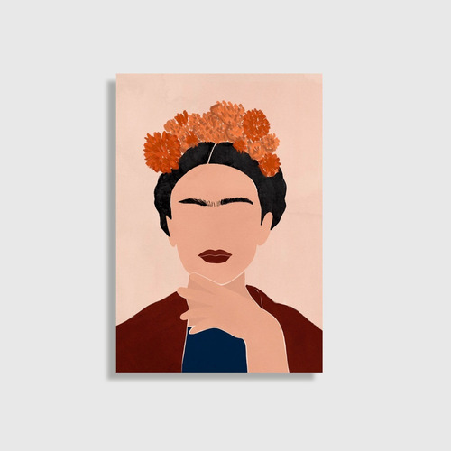 Cuadro Decorativo Frida Kahlo Arte 50 X 35 Cm 