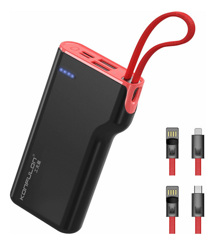 Cargador Portatil Para iPhone Konfulon Power Bank Cable