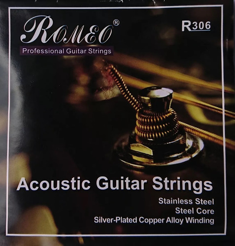 Set Cuerdas De Metal Para Guitarra Acústica Romeo R306