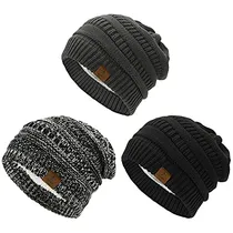 Comprar Gorros Sombreros Y Boinas Tejido Gris Y Negro Talla Única