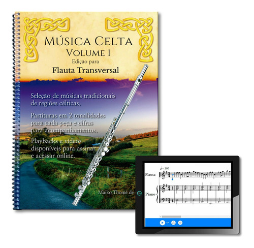 Música Celta Vol. 1 - Versão Para Flauta Transversal + Player Online Das Partituras