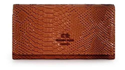 Billetera Mujer Alda Serpent Whisky Carven