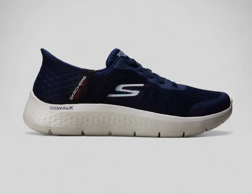 Tênis Masculino Go Walk Flex Skechers Azul Escuro Lisa 42 Br