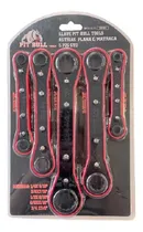 Comprar Juego De 5 Llaves Astrias Planas Con Matraca 30161 Pitbull