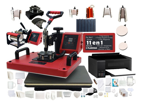 Combo 8 En 1 Impresora Sublima Sublimación Oferta 3 2plancha
