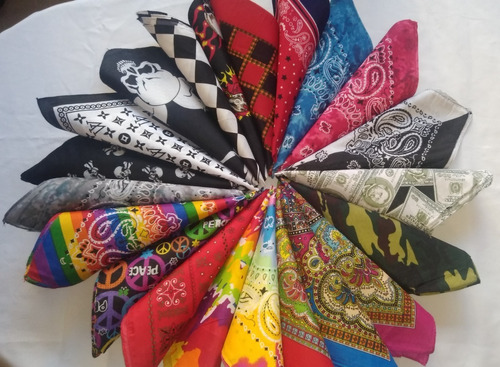 Bandanas, Pañoletas De Bacterias Y Diseños Varios