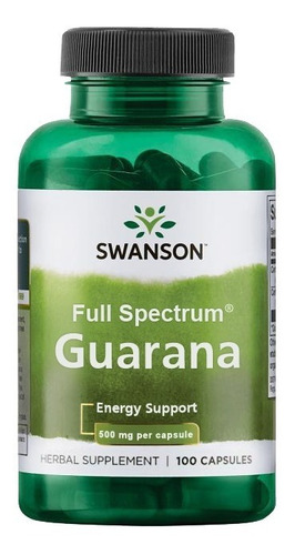 Guaraná Swanson 500mg/100caps.- 