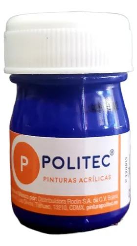 Pintura Acrilica Politec Azul Cobalto 20 ml No 310 caja c/12 piezas 14158 - Código: 14158 | Compra en Guadalajara
