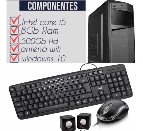 Computador Intel I5 Hd 500 8g Memoria