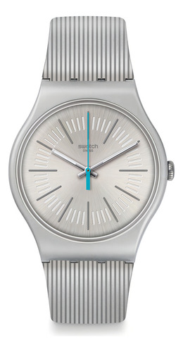 Pulseira de relógio Swatch Metaline Suom114 cor cinza