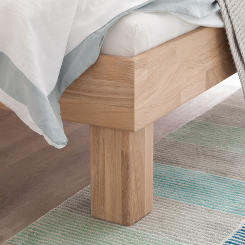Imagen 4 de 5 de Cama Doble De Madera Maciza 100% Flormorado Ref: Maciza41
