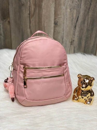 Morral Con Estilo Ideal Para Universidad Color Rosado Cierre