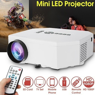 Proyector Led Uc30 Hdmi Full Hd Vga Tv Smart 300 Lumens 100`