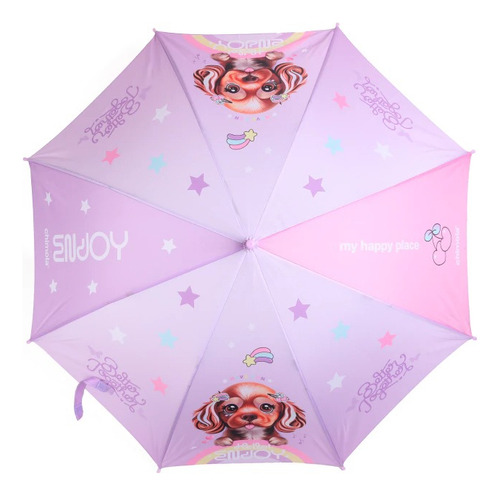 Paraguas Chimola Automático Dog Perrito Pc11 Color Lila