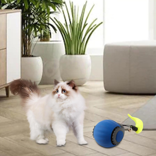 3 Juguete Interactivo Para Gatos, Pelota Eléctrica Azul