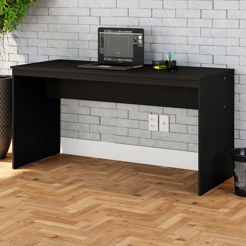 Mesa Para Escritório W15 150 Preto Ônix - Compace