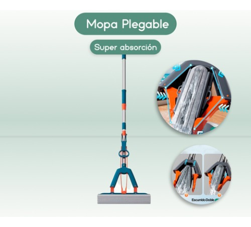 Lampazo Trapeador De Piso O Ventana Escurridor Mopa Magica Gris